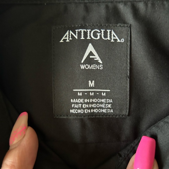 Women's Antigua Black Jimmie Johnson Dynasty Button-Down Woven Long Sleeve - Picture 4 of 12